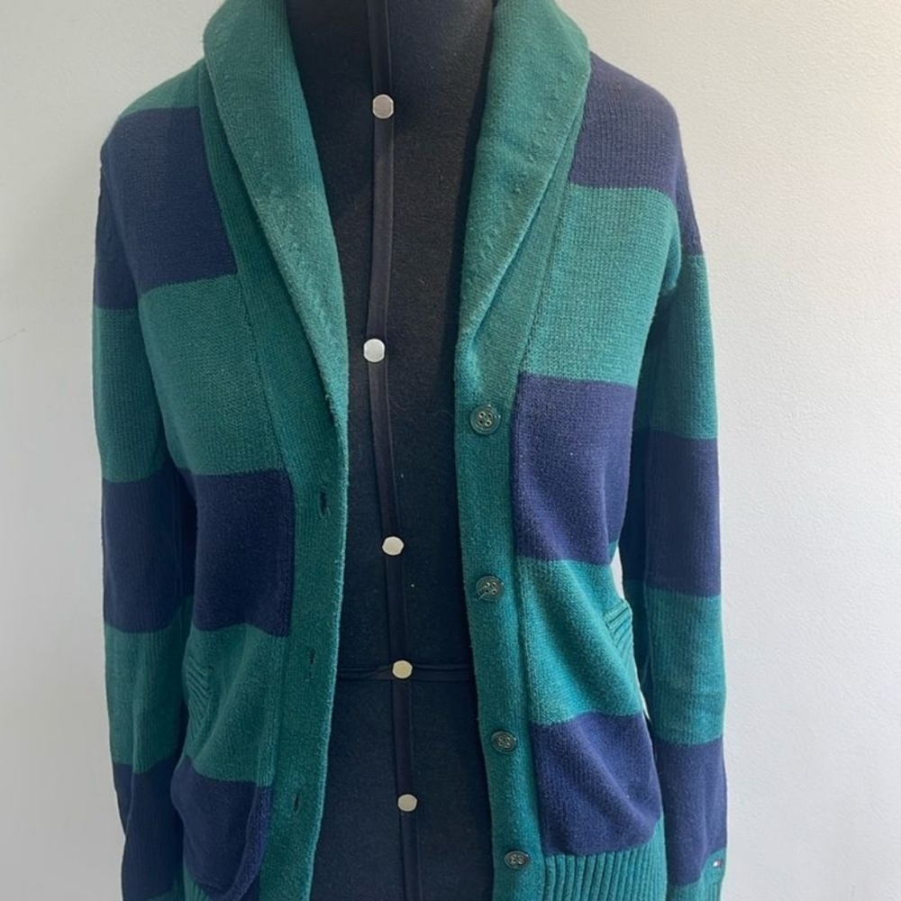 Vintage Tommy Hilfiger Striped Cardigan, M